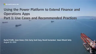 Using the Power Platform to Extend Finance and Operations Apps Part 1 - TechTalk
