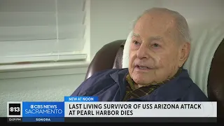 Last living survivor of USS Arizona attack at Pearl Harbor dies