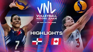 🇩🇴 DOM vs. 🇨🇦 CAN - Highlights | Week 1 | Women's VNL 2024