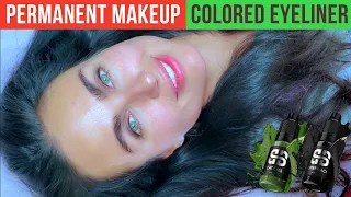 Colored eyeliner tattoo | Stardust liner Permanent Makeup