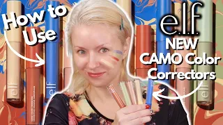 HOW TO USE NEW ELF CAMO COLOR CORRECTORS | FULL DEMO + SWATCHES | Steff's Beauty Stash