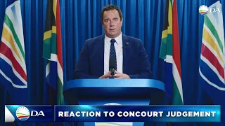 DA Leader, John Steenhuisen's reaction to Jacob Zuma's judgment and sentencing.