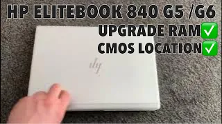 HP Elitebook 840 G5 / G6 - How To Upgrade Ram & CMOS Location on Motherboard