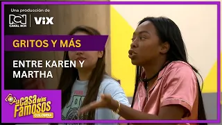 No terminan las discusiones entre Karen y Martha en el Infierno de La casa de los famosos Colombia