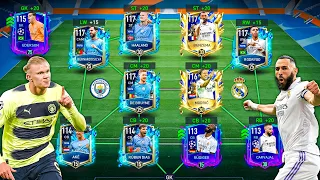 Manchester City X Real Madrid - Best Special Squad + Hige Upgrade! Haaland, Benzema!! FIFA Mobile