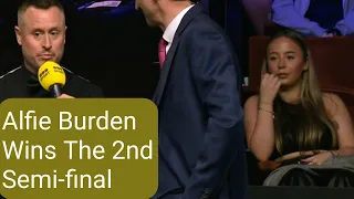 KBV-523 Alfie Burden wins the 2nd Semi-final & will play Jimmy White in the final.