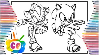 Sonic is faster than Shadow / Sonic 3 Predictions / Sonic vs Shadow Coloring Pages