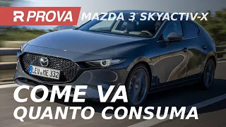 Mazda 3 Skyactiv-X | Come va e quanto consuma davvero la giapponese con motore "Diesel-benzina"