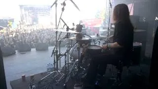 Pearl Artist Rainer Tuomikanto Drum Cam - Människa O' Avskyvärda Människa @ Tuska 2014, Helsinki