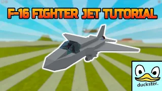 F-16 Fighter Jet Tutorial in Plane Crazy || Roblox || duckster