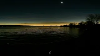 Eclipse from Memphremagog lake beach (Estrie, Quebec)