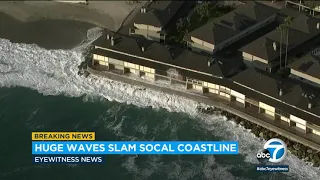 Big surf, high tide creating dangerous conditions, flooding on SoCal coast | ABC7