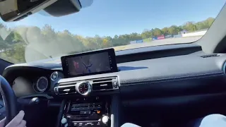 Lexus IS500 performing a hot lap!