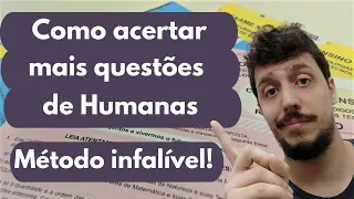 MÉTODO INFALÍVEL que EU USEI para quase GABARITAR HUMANAS no ENEM!