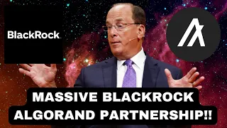 Algorand (ALGO) Huge Algorand Blackrock Partnership!!!! (MUST WATCH!!!) #ALGO