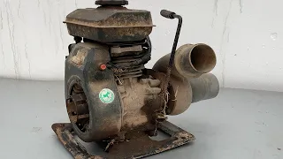 Restoration Of Old Rusty 1 5 Inch Gasoline Water Pump // Fully Restored 4 Stroke Rato Engine