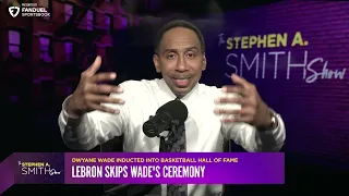 Stephen A. Smith is VERY surprised LeBron James missed Dwyane Wade’s Hall of Fame induction