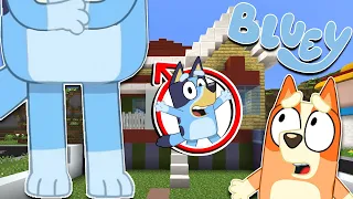 BLUEY se hace GIGANTE y DESTRUYE La CIUDAD | Las Aventuras de BLUEY en Minecraft!