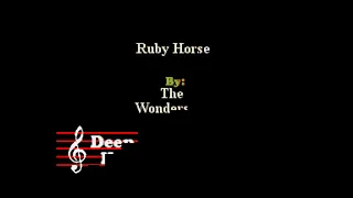 The Wonderstuff - Ruby Horse (Custom Karaoke Cover)