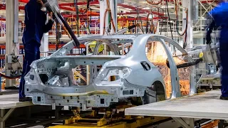 Production Mercedes E-class W213 in the plant Daimler AG in the Moscow region