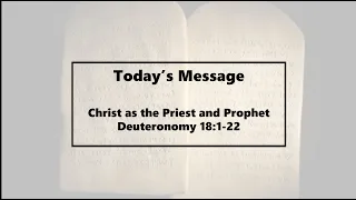 Christ as the Priest and Prophet