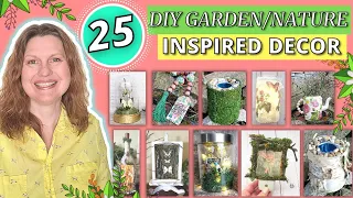 🌿25 Unique Garden & Nature Inspired DIYs || Cottagecore, Rustic and Earthy  Home Decor