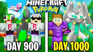 I Survived 1000 Days in Minecraft POKEMON!