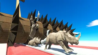 Be Fast and Run Away from Spike Roller - Animal Revolt Battle Simulator