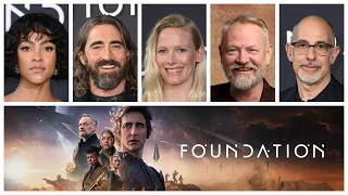 Foundation Season 2 interviews with Lou Llobell, Lee Pace, Laura Birn, Jared Harris & David Goyer