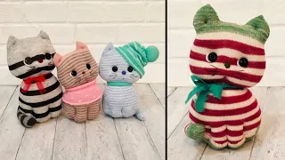 Котята из носков - Sock kittens DIY
