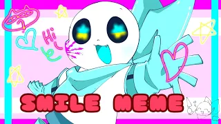 SMILE MEME | Undertale AU ( yandere blueberry sans )( flash!! & blood Warning!!!)