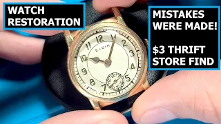 Restoration of a $3 Thrift Store Elgin Mechanical Watch