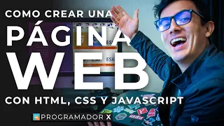 Como crear una página web con HTML, CSS y Javascript 👩‍💻