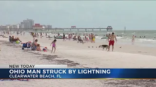 Ohio man struck by lightning in Florida