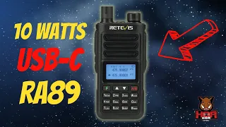 10 Watts & USB-C - Review of the Best Budget HT: Retevis RA89 UHF / VHF Amateur Radio Transceiver