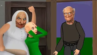 Мультфильм неудачная поездка в город с балди и гренни Granny (встреча с дедушкой!)