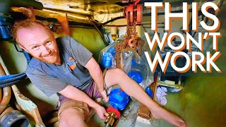 Can we FIX THIS? Installing TWO engines (in a storm!) [Ep125 RED SEAS]