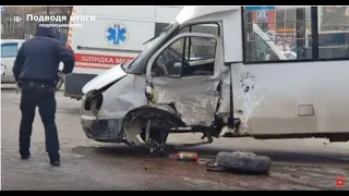 24.02.2020г Смертельная авария в Николаеве.Столкнулись внедорожник и микроавтобус.Погиб один человек