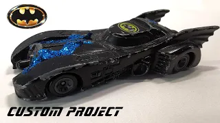 ERTL Batmobiles. Model from the 1989 movie. DC comics custom restoration. Cast model.