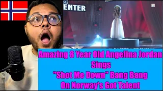 Angelina Jordan Sings "Shot Me Down" Bang Bang On Norway's Got Talent |  🇳🇴 NORWAY REACTION