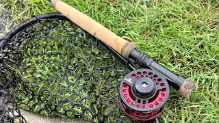 Fly fishing a creek in the Iowa Driftless last Monday before heading home to NW Wi.