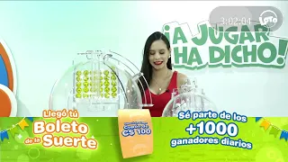 Sorteo LOTO 3:00 PM, Miércoles 09 de Agosto del 2023