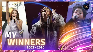 Junior Eurovision | My Personal Winners Each Year (2003-2020)