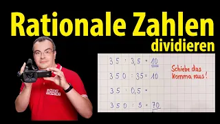 rationale Zahlen dividieren - ganz einfach erklärt | Lehrerschmidt