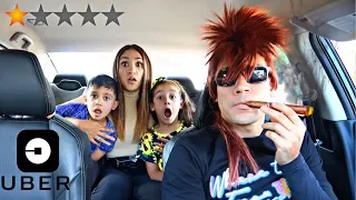 PICKED UP MY WIFE & KIDS IN AN UBER DISGUISE * Gone Wrong * | Jancy Family