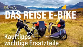 The travel e-bike / travel bicycle - buying tips, hints and important spare parts for bicycle trips