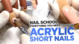 Nail School | Everything You Need to Know to Work with Acrylic on Short Nails! - Vertical Video