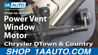 How to Replace Vent Window Motor 01-16 Chrysler Town & Country