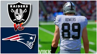 Raiders vs Patriots Simulation (Madden 25 Rosters)