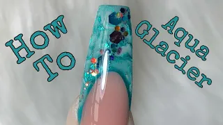 Aqua glacier nail